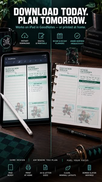Instant download planner