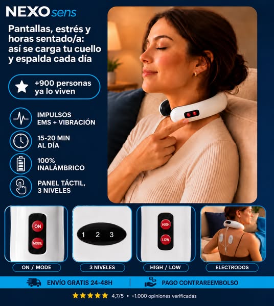 Adiós tensión de cuello y espalda