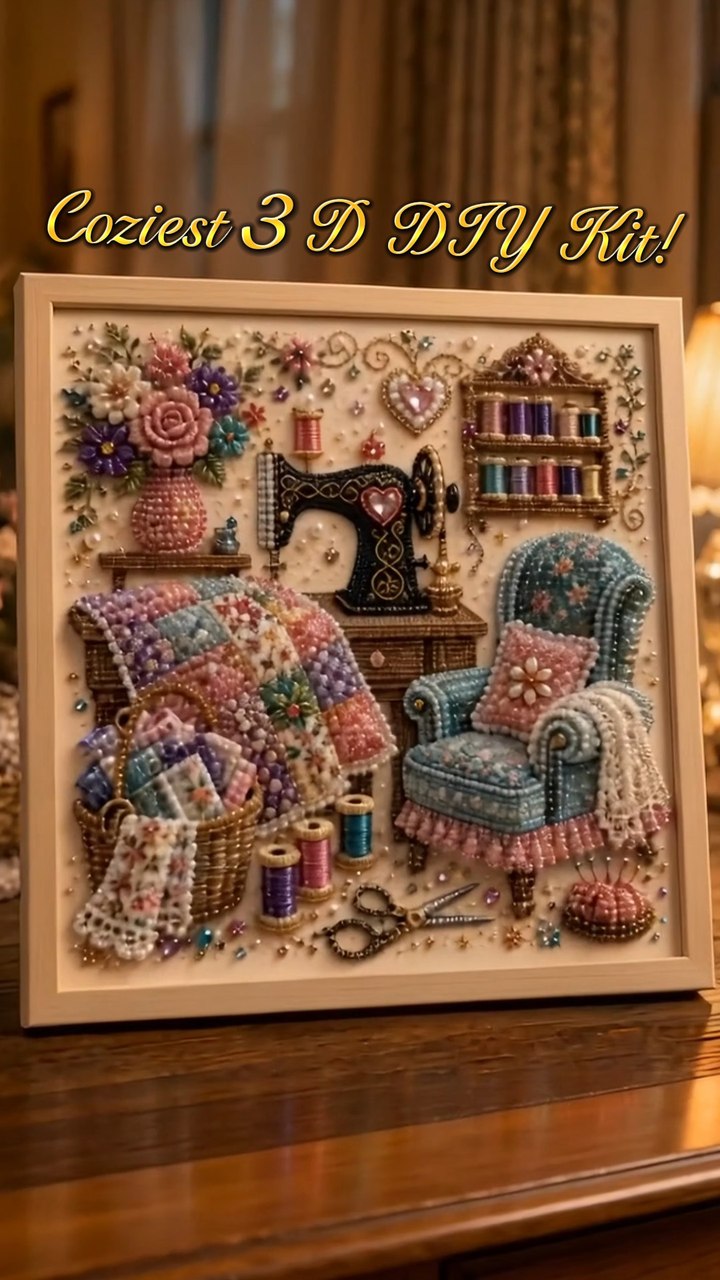 Cozy Hobby Rooms 3D Diamond Painting Kit