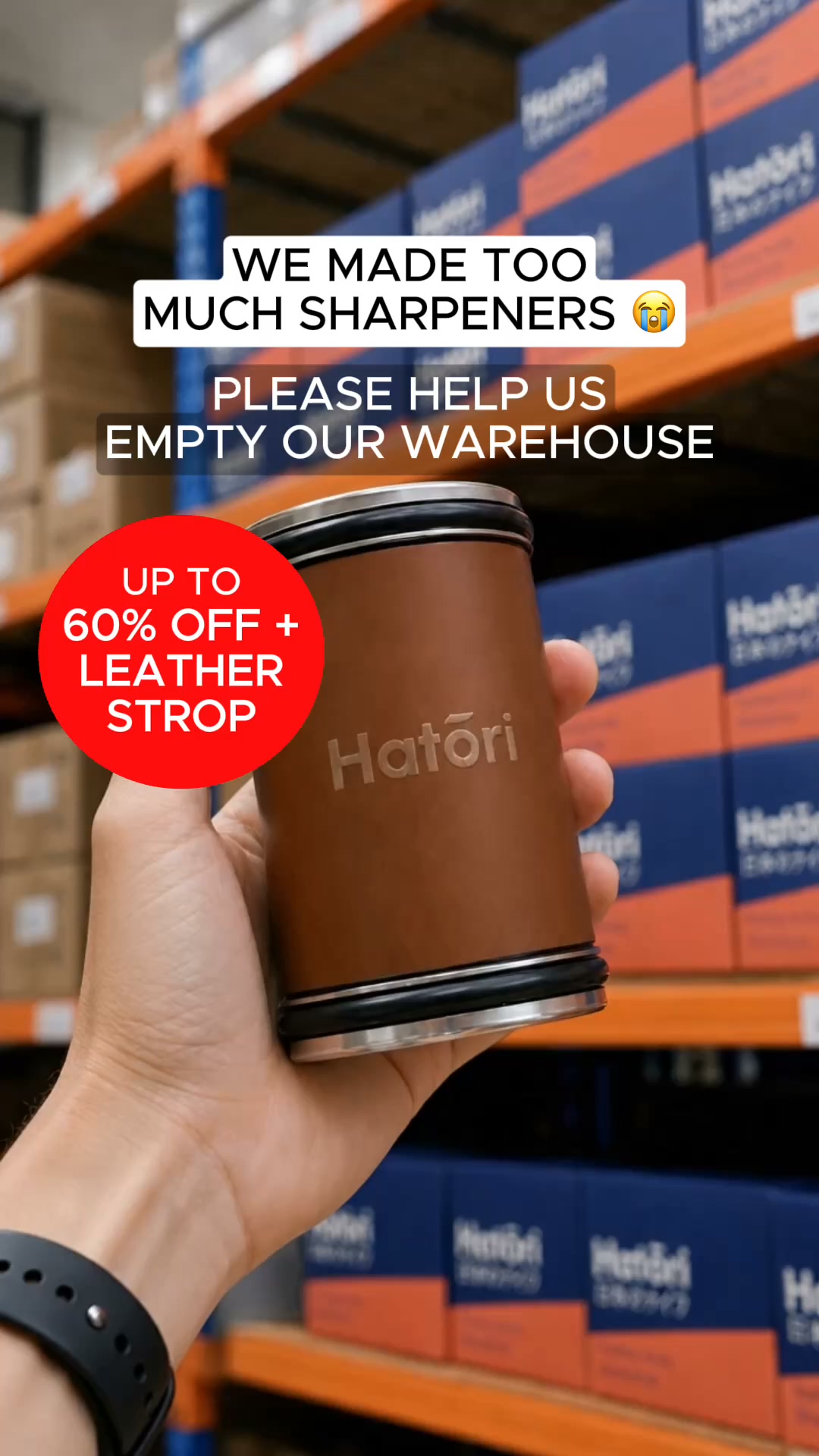 Bring any knife back — 60% off today