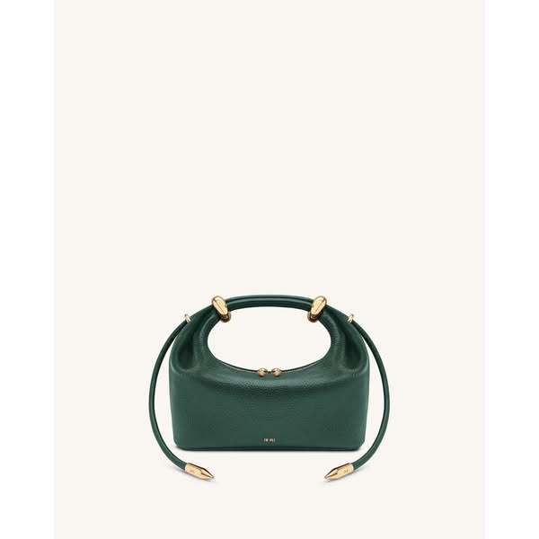 Ellie Borsa a mano con anello in metallo - Verde bosco