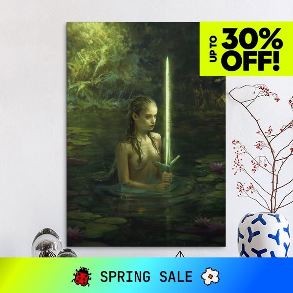 Lady Of The Lake Metal Poster
