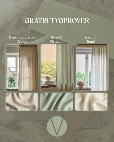Gratis tygprover & fri frakt