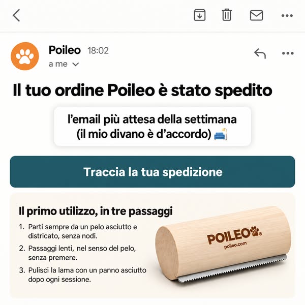 Il primo utilizzo, in tre passaggi