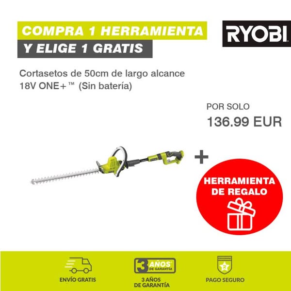 Cortasetos de 50cm de largo alcance 18V ONE+™ (Sin batería)