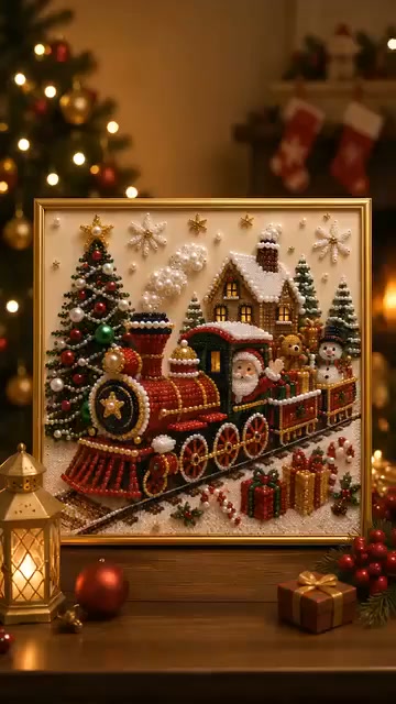 Maak je eigen schitterende kerstkunstwerk