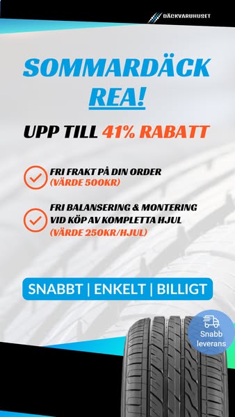 Fri frakt + snabb leverans