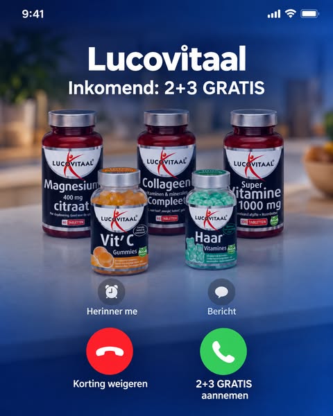 2+3 gratis op heel veel Lucovitaal