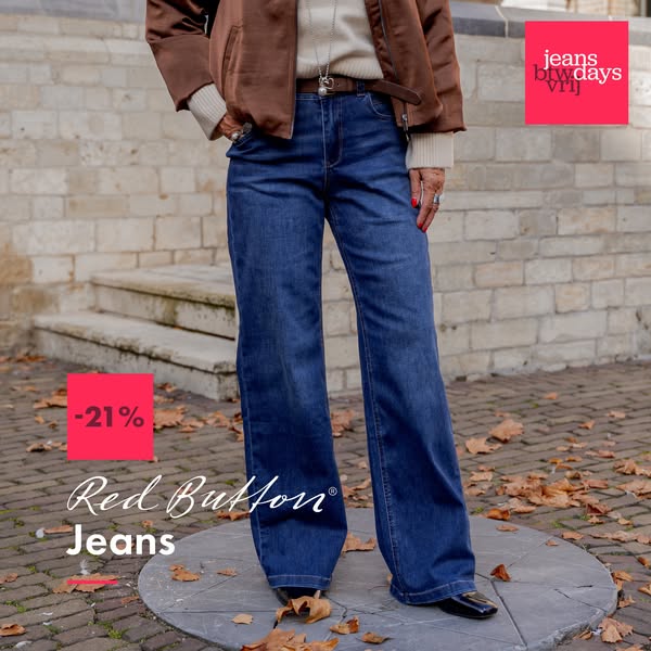 21% korting op alle Red Button jeans
