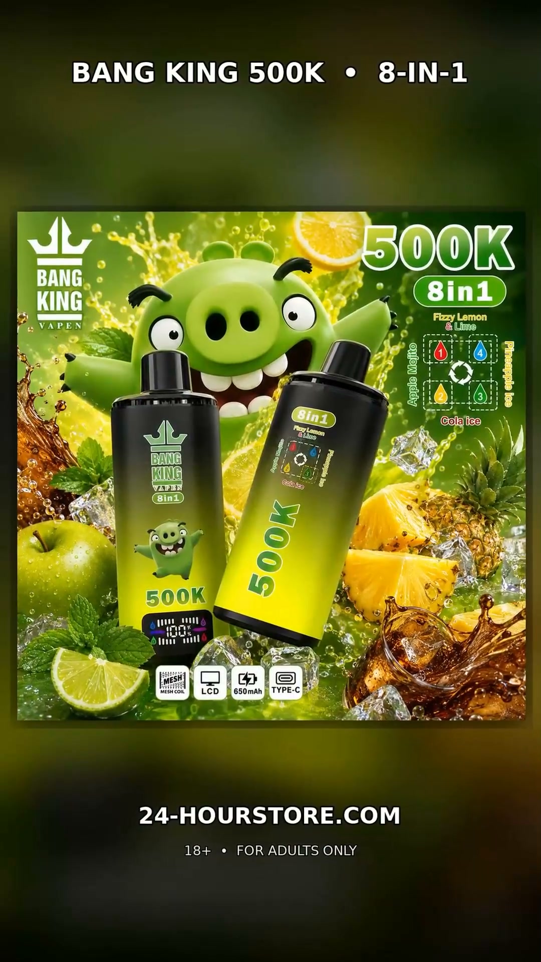 Wide range of products & flavors, ships to EU, customs cleared.