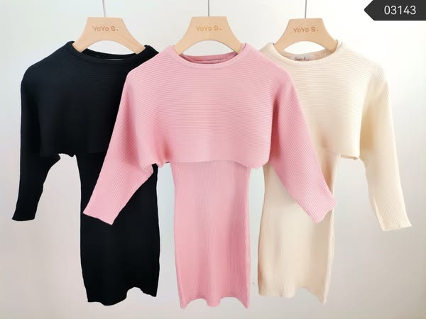 Tweedelig tricot jurken