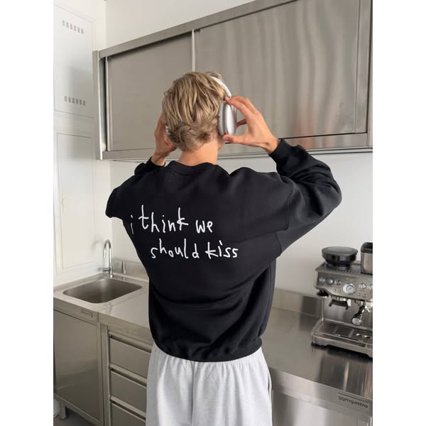 classic sweater we should kiss