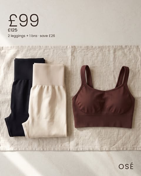 2 Leggings + 1 Bra · £99