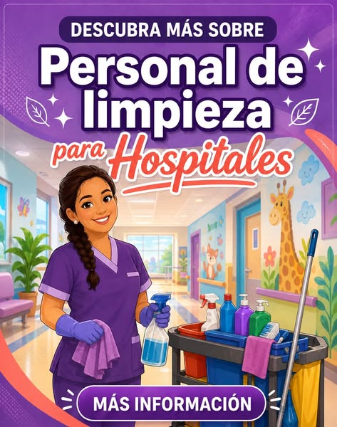 Más información sobre personal de limpieza para Hospitales