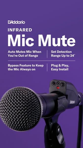 D'Addario IR Mic Mute