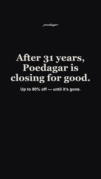 Final Sale — Up to 80% Off