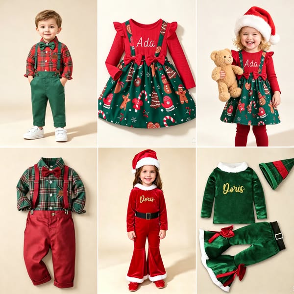 CHristmas Customized Outfits For Kids