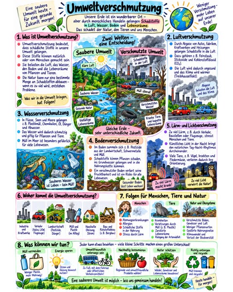 Helfen Sie Ihren Schülern, Naturwissenschaften visuell zu verstehen — mit +200 illustrierten visuellen Übersichten