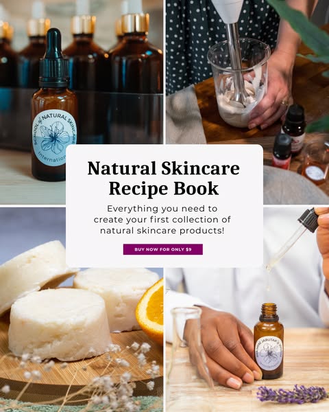 $9 Natural Skincare Recipe Book: Get Yours Today