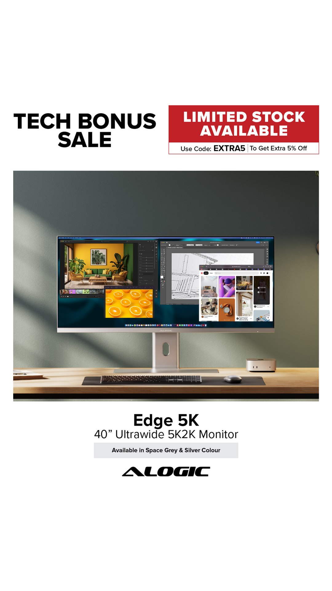 Add "EXTRA5" for Extra 5% OFF