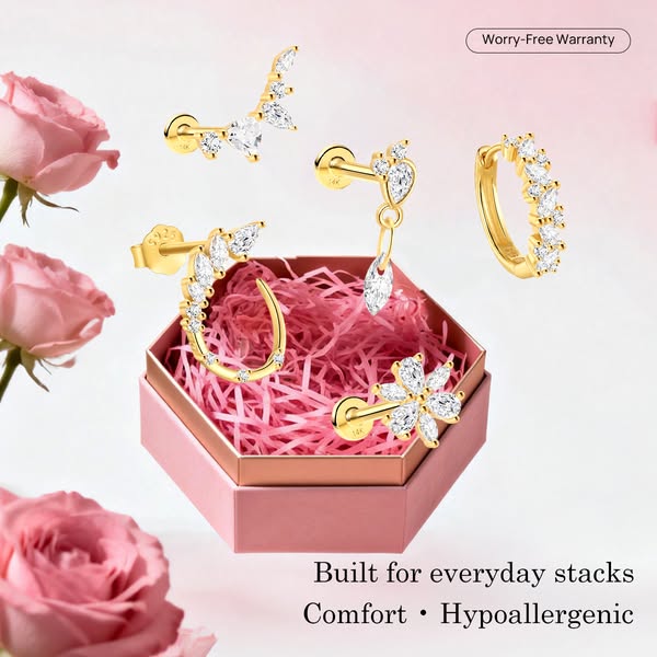 14K Gold Piercing Jewelry