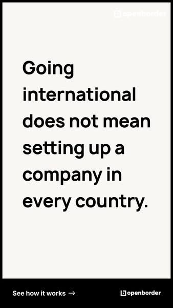Go international without new companies
