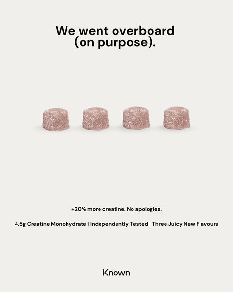 Creatine, simplified (and delicious).