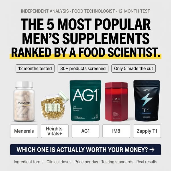 We Tested 30+ Men's Supplements. Only 5 Made The Cut.