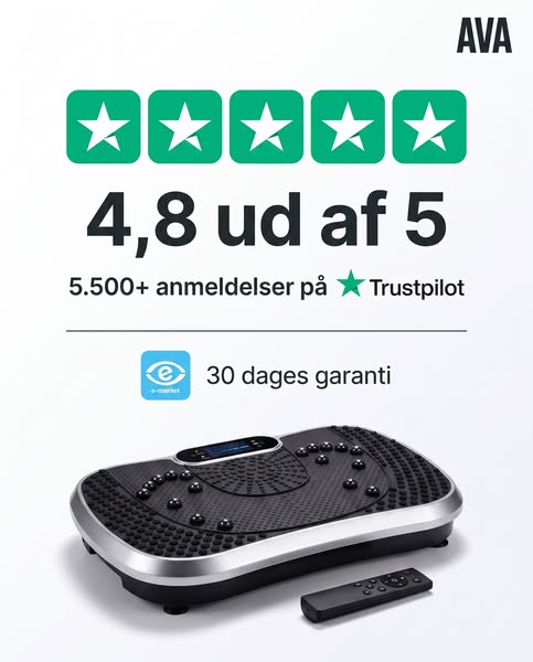 4,8 på Trustpilot – og 500 kr. tilbehør med