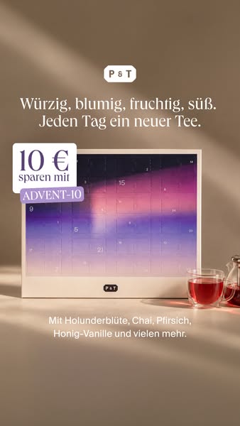 Der Adventskalender für alle, die Tee lieben.