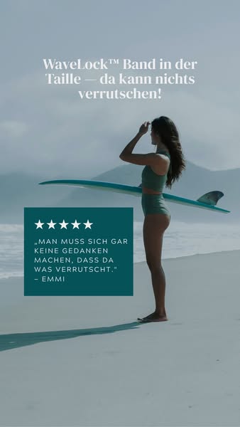Kein Verrutschen. Nur Surfen.