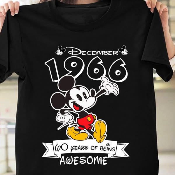 December 1966 60th Birthday Shirt – Limited Edition
