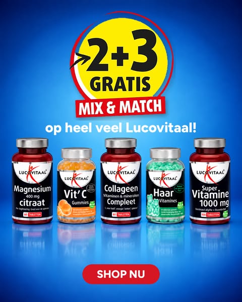 2+3 gratis op heel veel Lucovitaal