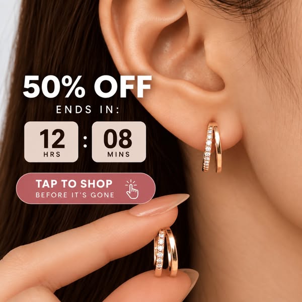 Elina Double Hoop