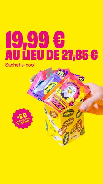 Obtiens 5 € de réduction avec le code « HOLY » !!
