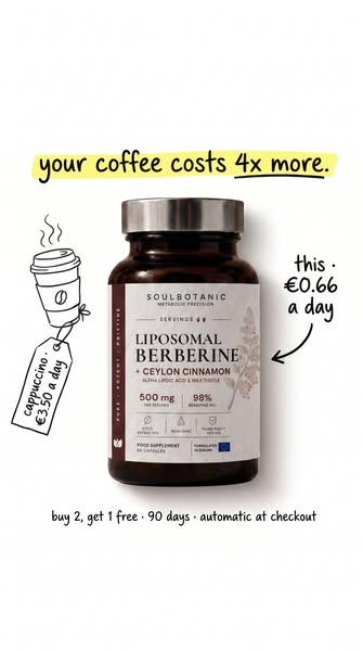 Liposomal Berberine for Less Than Your Daily Coffee