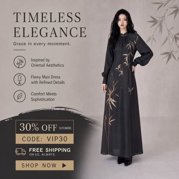Masterpiece of Nature-Inspired Grace | Take 30% Off First Order