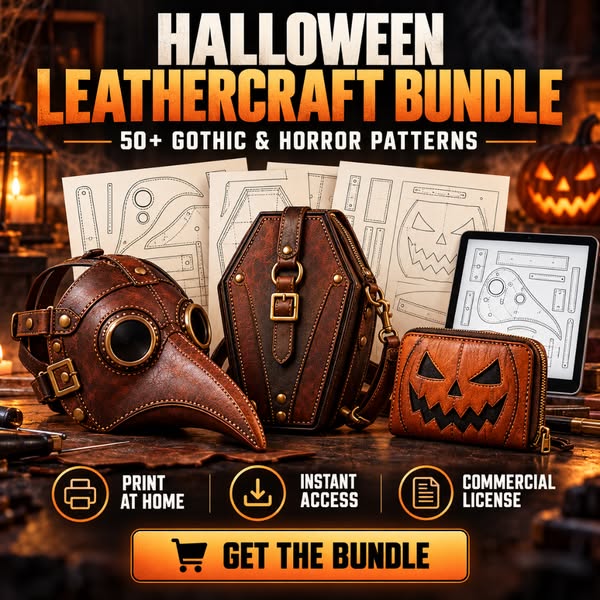 50+ Gothic & Horror Leather Patterns | Complete Bundle