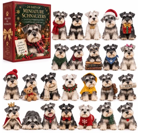 24 Days of Schnauzer Love – A Little Bearded Friend Every Day