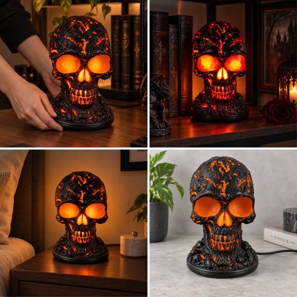 Bloody Skull Lamp