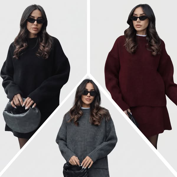 Elegancia de otoño: Conjunto Jersey + Falda
