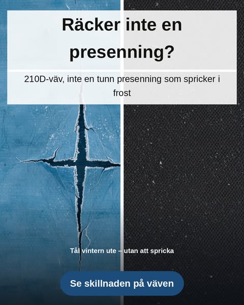 Räcker inte en presenning?
