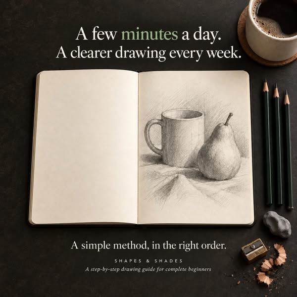 Learn to simplify, structure, shade, and refine.