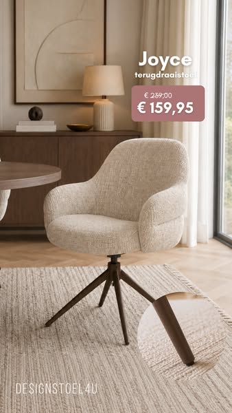 Joyce Terugdraaistoel van €239,00 voor €159,95!