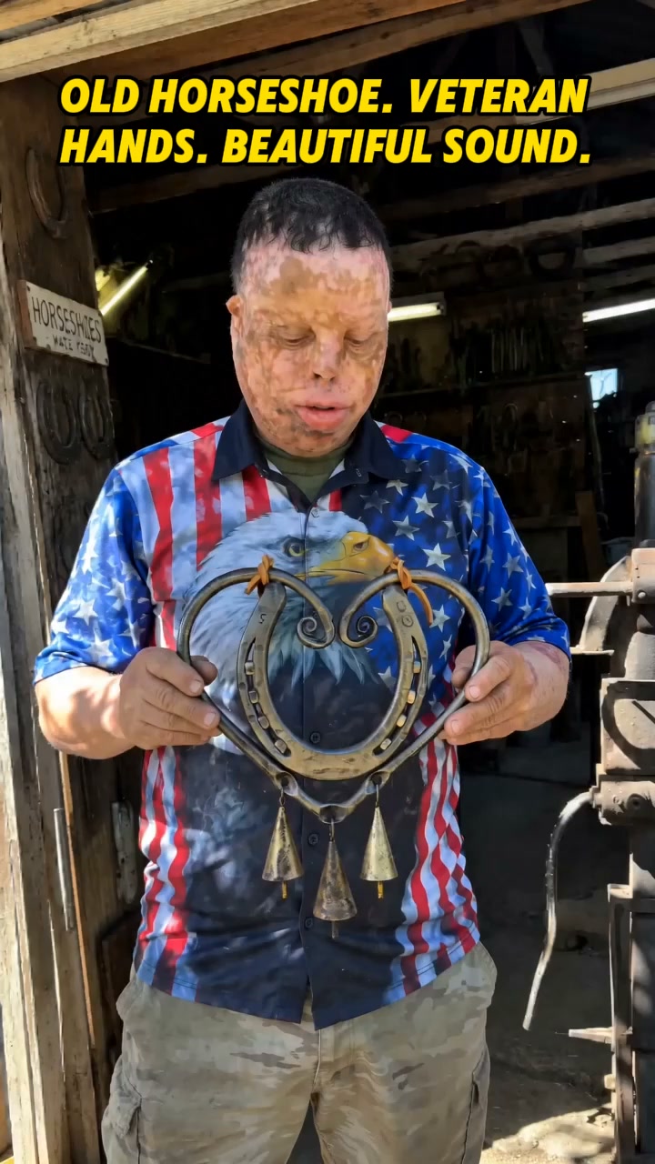 The Horseshoe Heart Wind Chime
