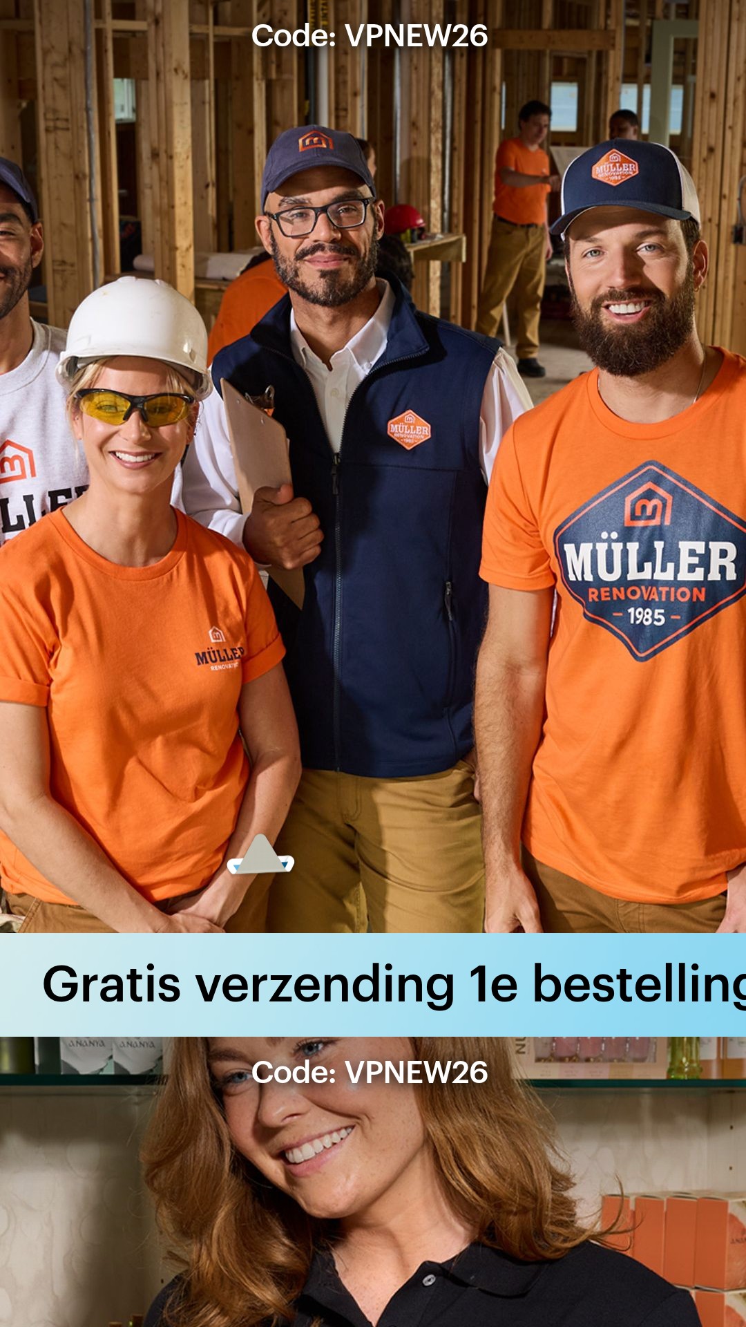Gratis verzending bij 1e order