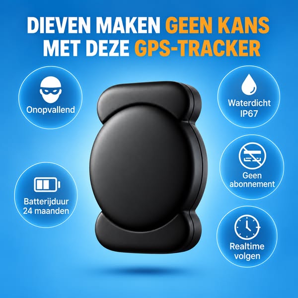 GP90 - GPS-tracker zonder abonnement (android/apple)