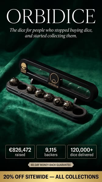 Dice collectors going wild for 20% off