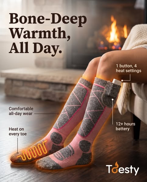 50% Off Launch Price | Toesty Heated Socks
