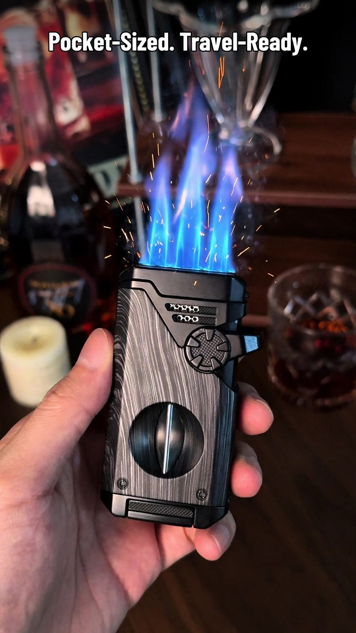 Three Blue Flames, One Bold Look